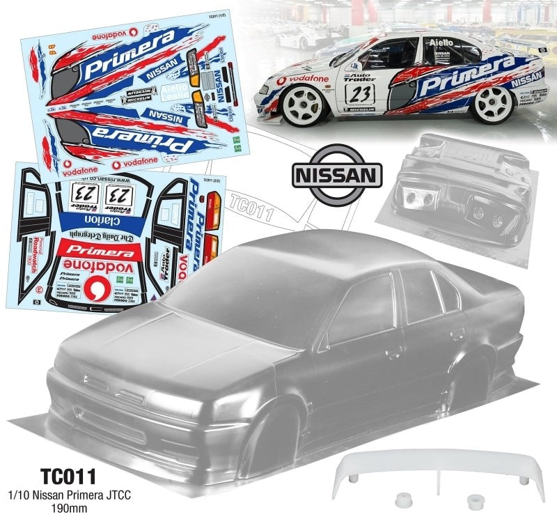 Team C TC011-P 1/10 Nissan Primera BTCC 190mm - Hobby City NZ