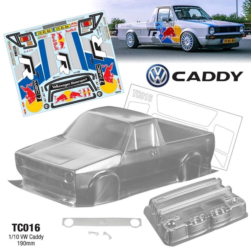 Team C VW Caddy 190mm RedBull Decal Sheet RC Car Body 1/10 Scale