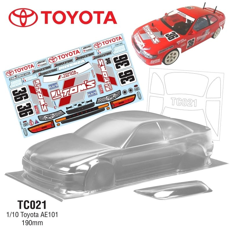 Team C TC021-T 1/10 TOM'S LEVIN 190MM Wide Toms Decal Sheet (8319233687789)