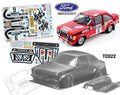 Team C TC022-COS 1/10 Ford Escort MK2 W/3D Rally Spotlights 190mm Cossack Decal Sheet (8319233884397)