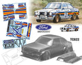 Team C TC022-R 1/10 Ford Escort Mk2 190mm Wide WB 258mm MK2 Rothmans Decal Sheet (8319234048237)