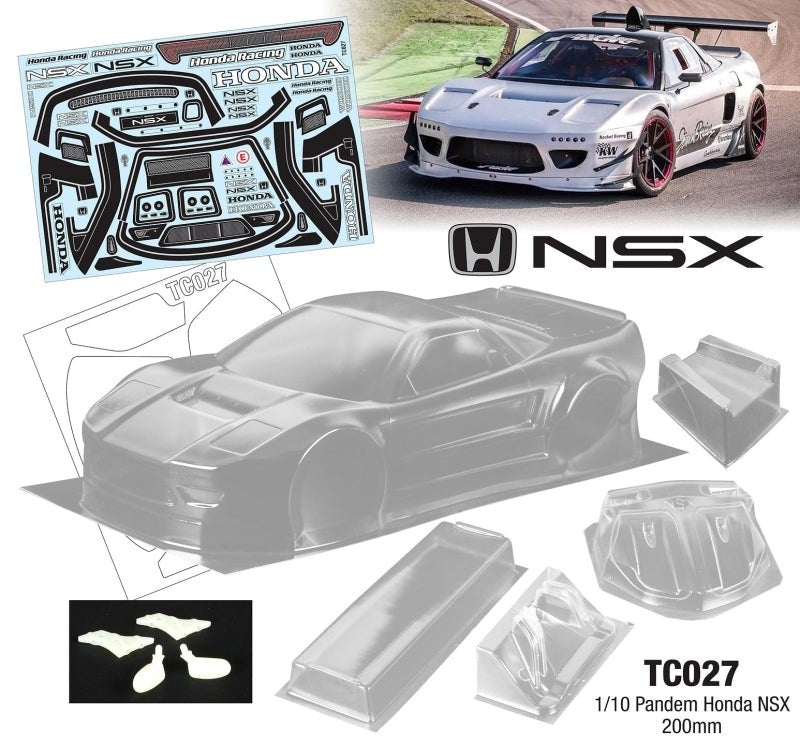 Team C Pandem Honda NSX 200mm RC Car Body 1/10 Scale