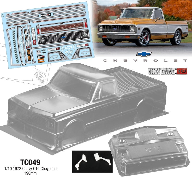 Team C TC049 1/10 1972 Chevy C10 Cheyenne 190mm - Hobby City NZ