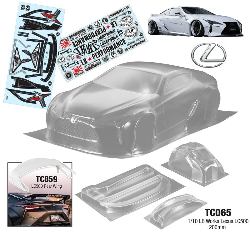 Team C TC065 1/10 LB Works Lexus LC500 200mm (8319237882093)