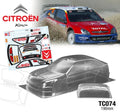 Team C Citroën Xsara WRC 190mm Wide RC Car Body 1/10 Scale