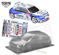 Team C TC076 1/10 PEUGEOT 306 WRC W/3D WING 190mm (8319240012013)