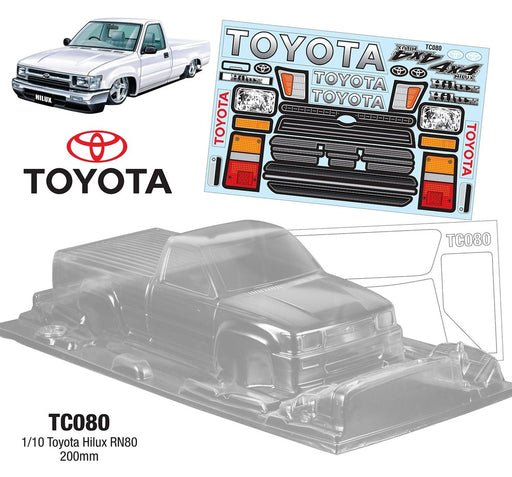 Team C TC080 1/10 1995 Toyota Hilux Single Cab RN80 200mm Wide WB 258mm - Hobby City NZ