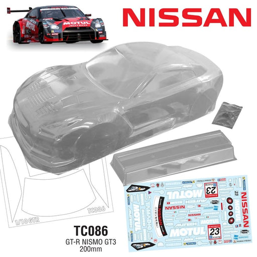 Team C TC086-M 1/10 Nissan NISMO R35 GTR GT3 200mm Motul Decal Sheet - Hobby City NZ