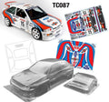 Team C Ford Escort Cosworth WRC 190mm Wide Martini Decal Sheet RC Car Body 1/10 Scale