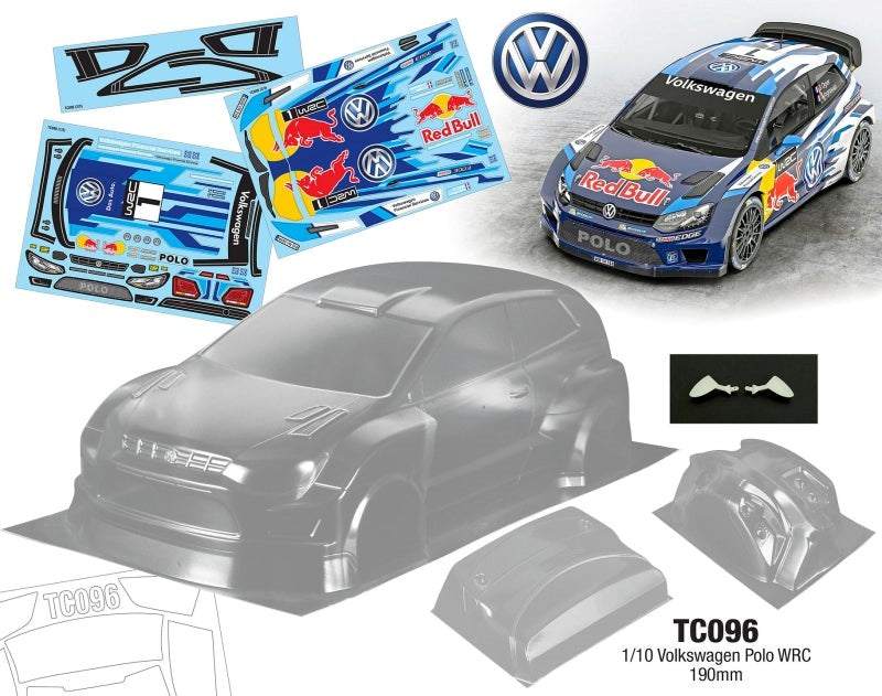 Team C TC096 1/10 Volkswagen Polo WRC 190mm Wide - Hobby City NZ