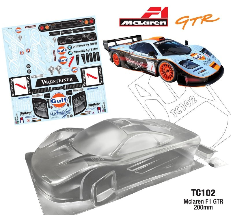 Team C TC102 1/10 McLaren F1-GTR 200MM (8319241617645)