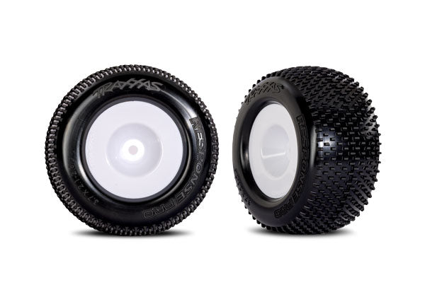 Traxxas White Dished Wheels with Response Pro Tyres RC Wheel & Tyre Set