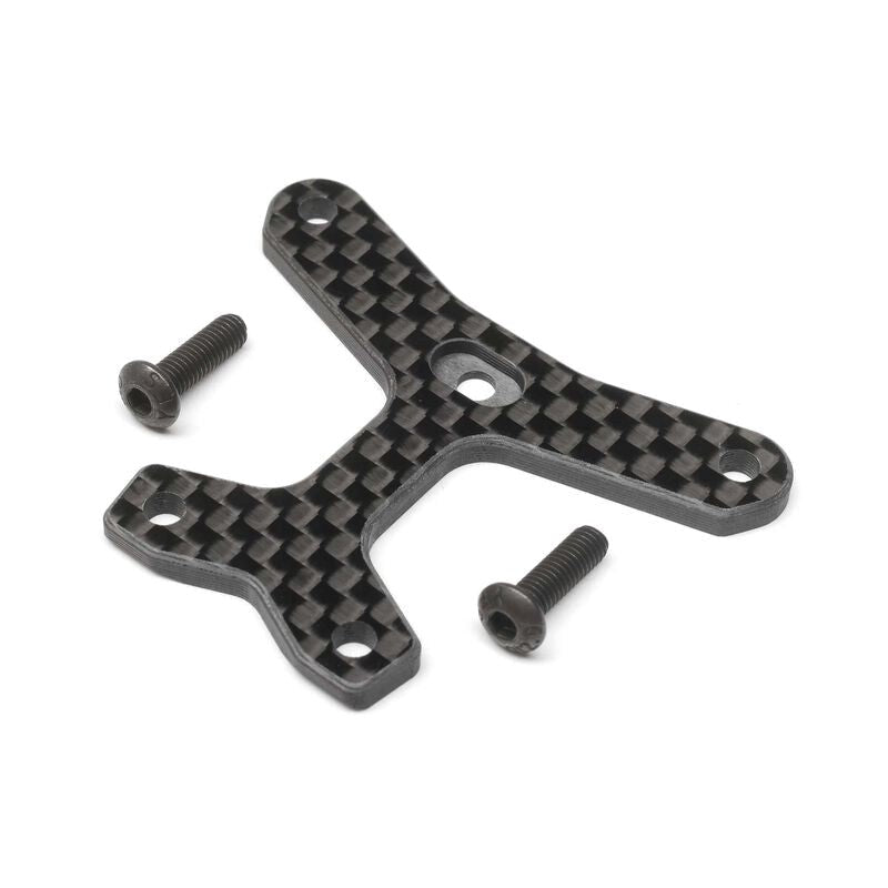 TLR LOSI TLR331057 Carbon Front Top Brace Medium Flex: 22X-4 - Hobby City NZ
