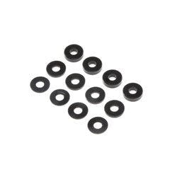 TLR LOSI TLR336007 M3 x 6.5mm Aluminum Washer ball stud shim Set Black (4ea of 0.51 & 2mm) (8319274156269)