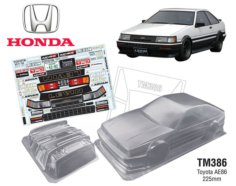 Team C TM386 1/10 Mini Toyota AE86 WB 225mm Width 165mm