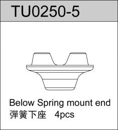 Team C TU0250-5 Spring Retainer TC02 EVO TS2TE TM2 V2 - Hobby City NZ