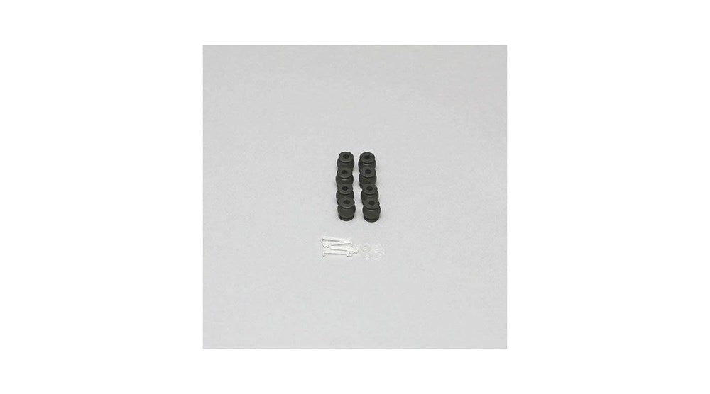Eflite YUNCGO2GB101 Rubber Dampers-8pcs & 4 Retaining Clips: CGO2-GB (8319293653229)
