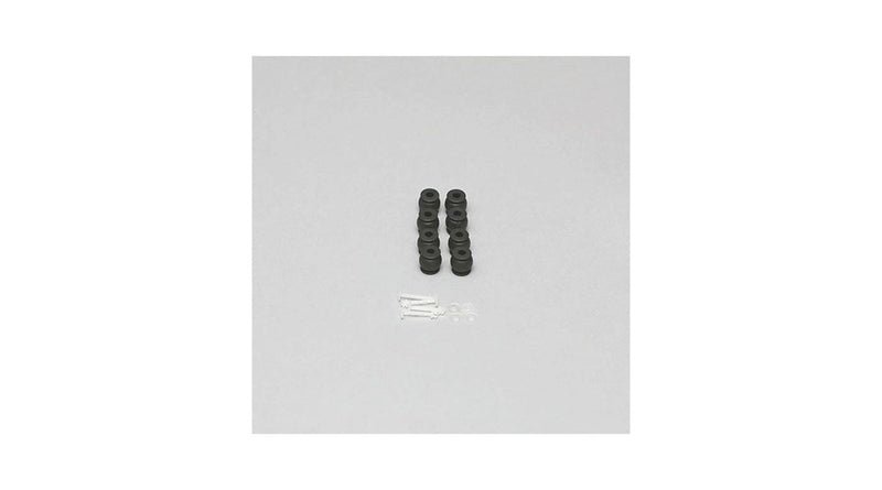Eflite YUNCGO2GB101 Rubber Dampers-8pcs & 4 Retaining Clips: CGO2-GB (8319293653229)