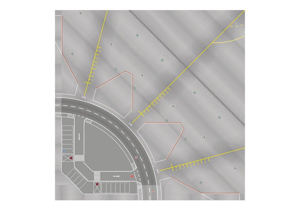 Herpa 558969001 1/200 Airport Apron/Tower Plates - Hobby City NZ