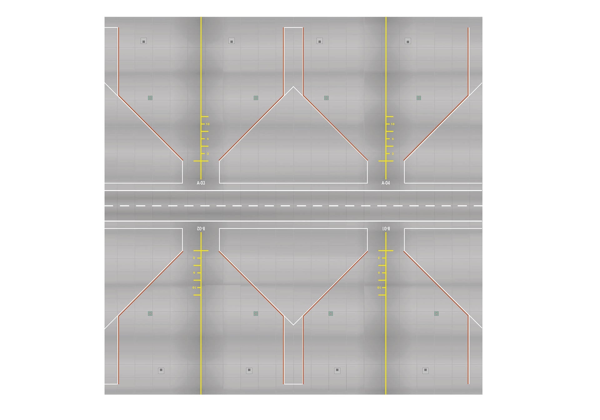 Herpa 558969001 1/200 Airport Apron/Tower Plates - Hobby City NZ