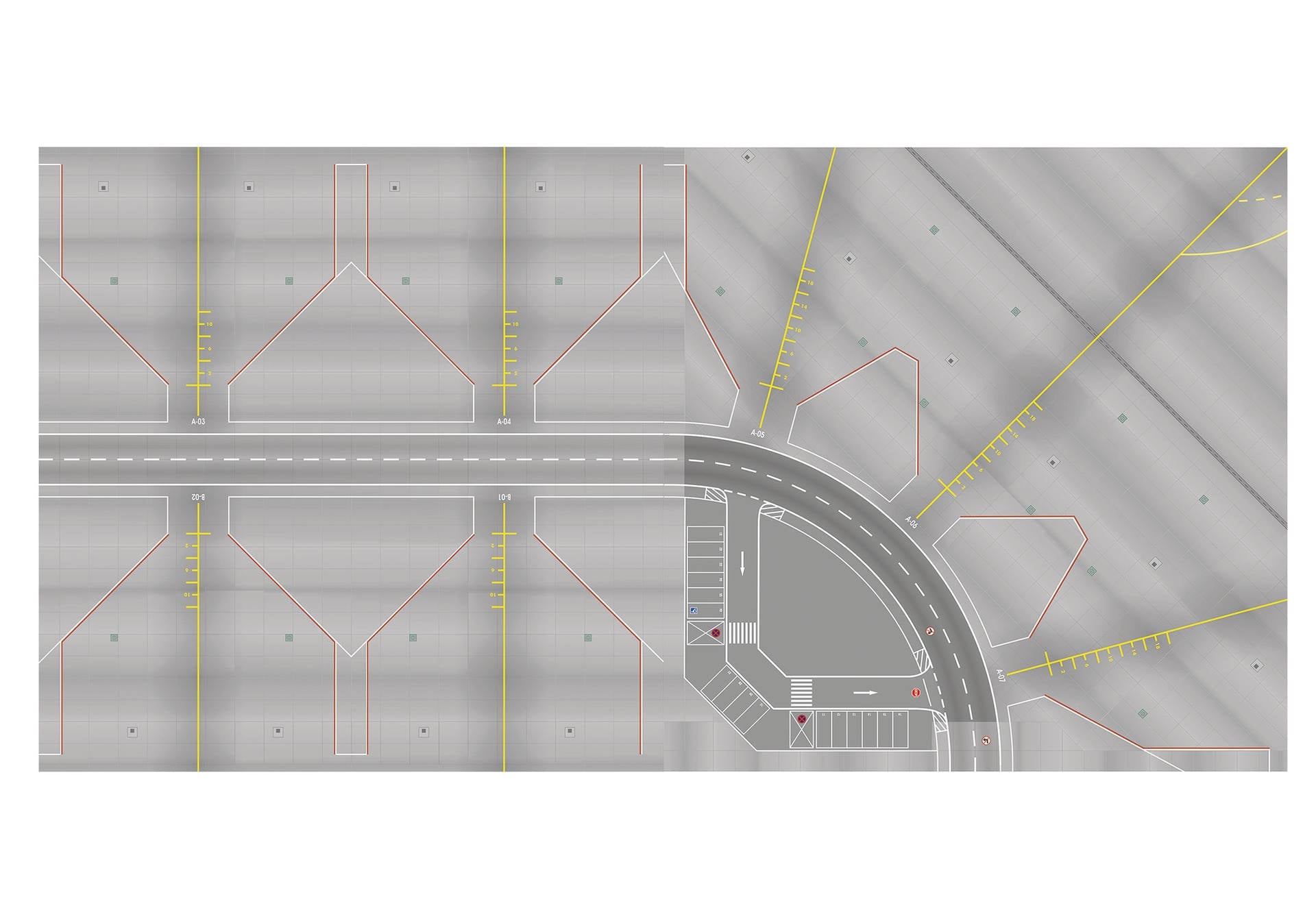 Herpa 558969001 1/200 Airport Apron/Tower Plates - Hobby City NZ