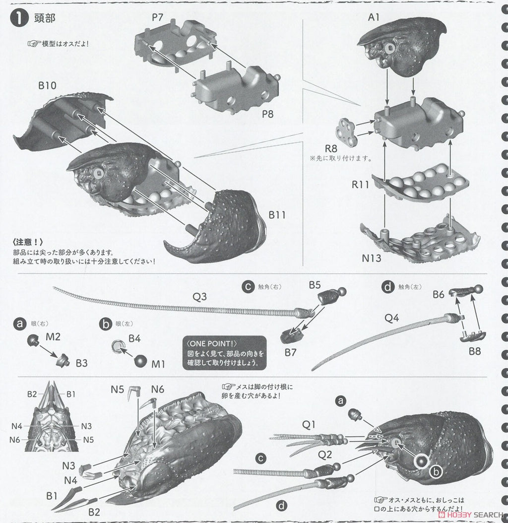Fujimi 171203 Bio Ed Crayfish Metallic Red - Hobby City NZ