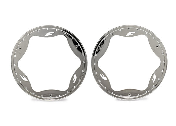 Traxxas 10948-BLUE 4.3 Funco Rear Beadlock Rings (2) (9070147502317)