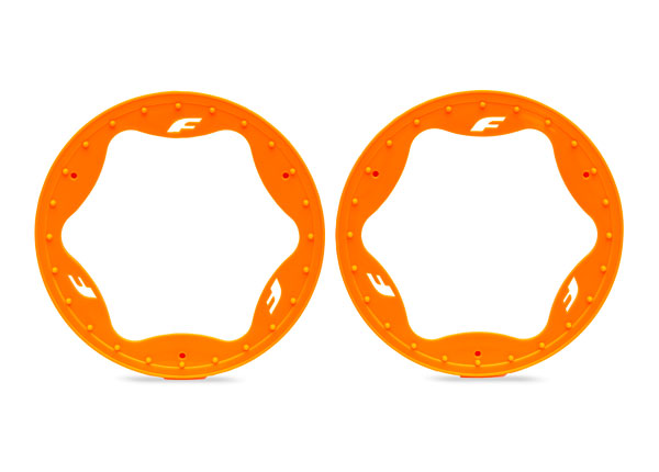 Traxxas 10948-BLUE 4.3 Funco Rear Beadlock Rings (2) (9070147502317)