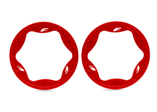Traxxas 10948-BLUE 4.3 Funco Rear Beadlock Rings (2)