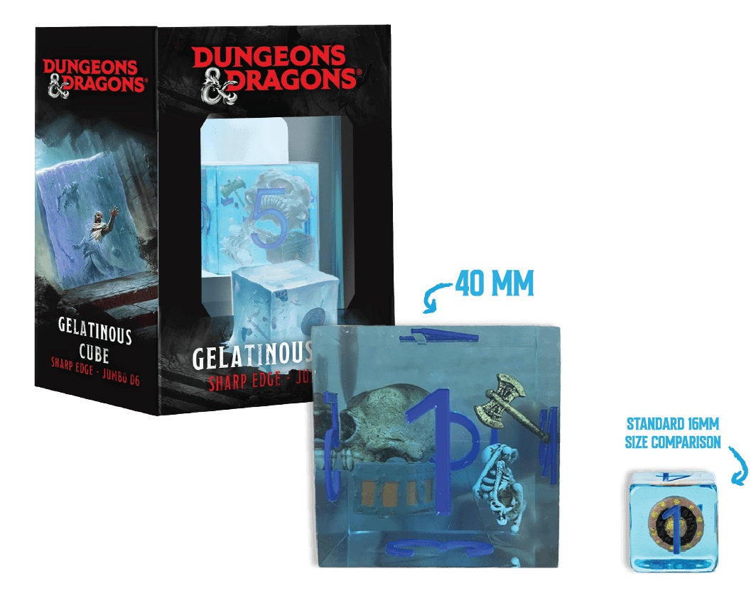 MDG FanRoll MDG10968 D&D JumboÂ GelatinousÂ Cube D6 (1d6)