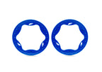 Traxxas 3.5in Funco Front Beadlock Rings Blue RC Wheel (Set of 2)