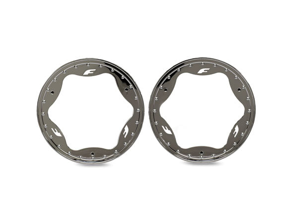 Traxxas 10976-BLUE 3.5 Funco Front Beadlock Rings (2) (9070148616429)