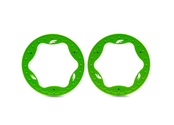 Traxxas 10976-BLUE 3.5 Funco Front Beadlock Rings (2) (9070148616429)