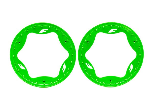 Traxxas 10977-BLUE 3.9 Funco Rear Beadlock Rings (2) (9070148649197)