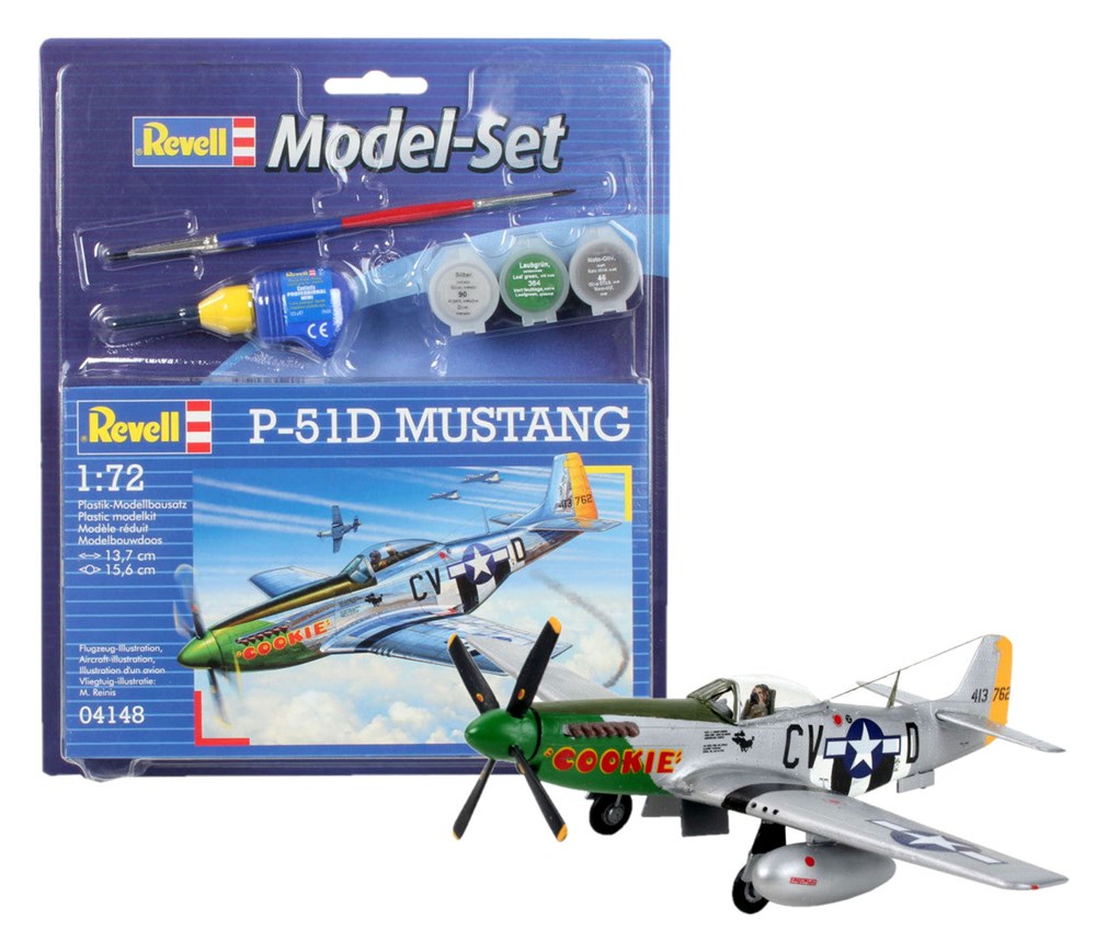 Revell 64148 1/72 MODEL SET P-51D MUSTANG (8346764542189)