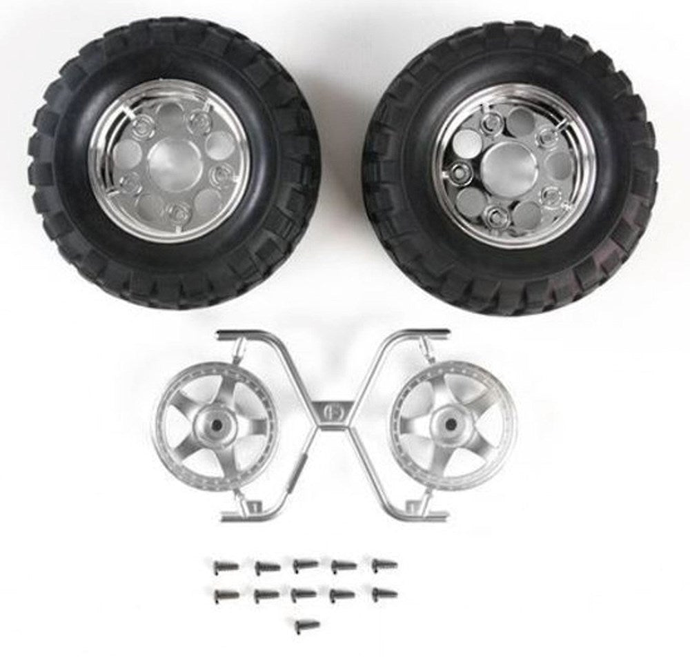 Tamiya 54554 RB TYRES & 2P 5 SPOKE CC-01 (8346769981677)