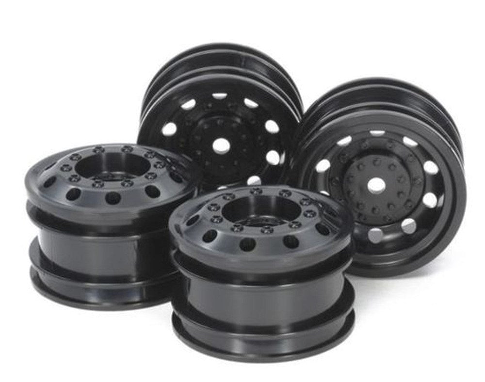 Tamiya 54741 OR RACE TRUCK WHEEL FRONT & REAR BLACK (4) (8346774765805)