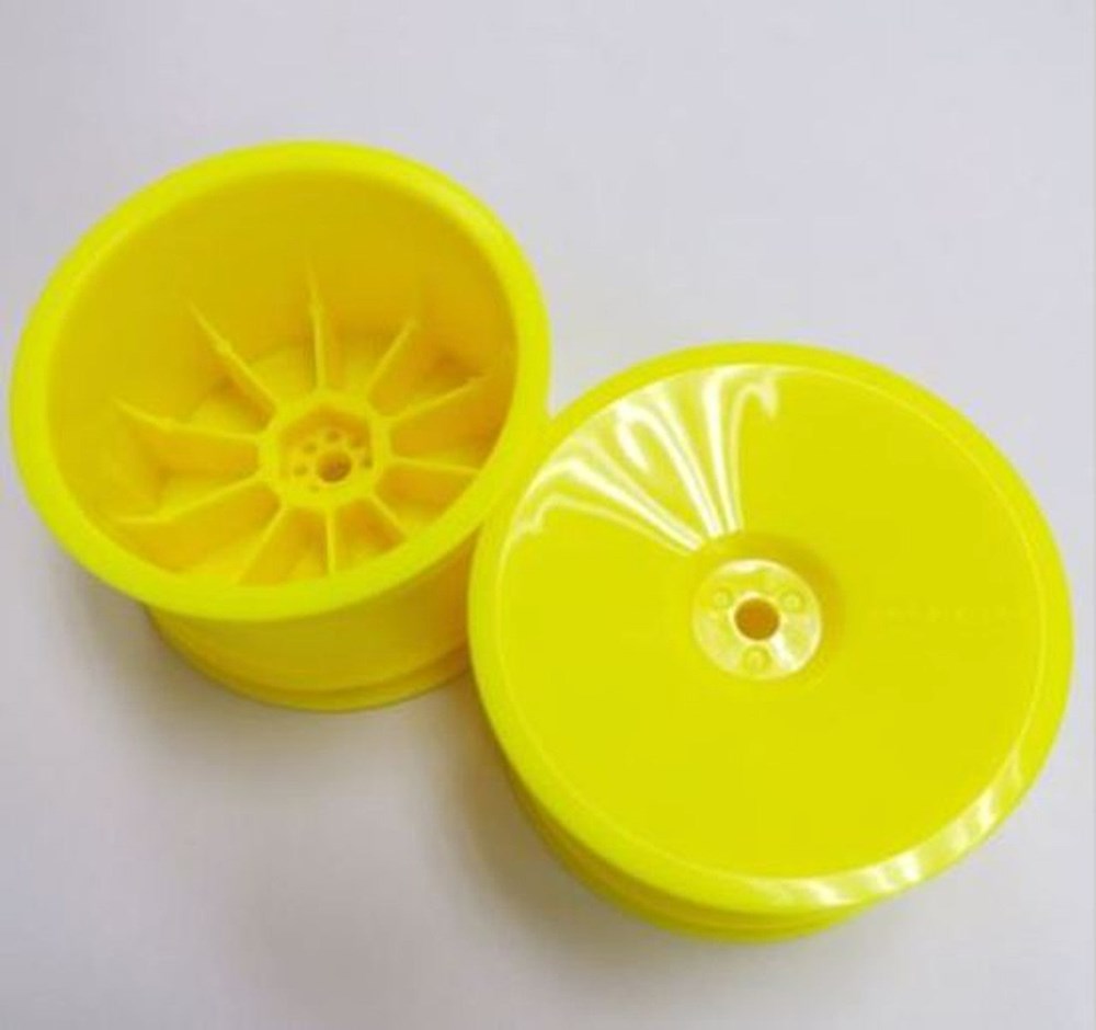 Tamiya 54749 4WD BUGGY REAR DISH HEX HUB YELLOW(2) (8346775650541)