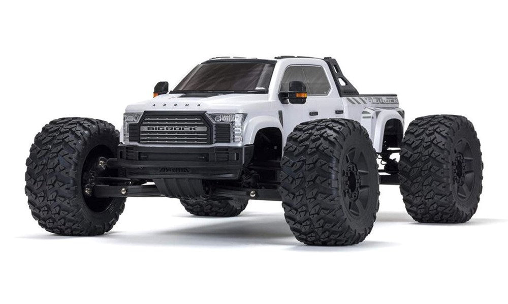 ARRMA ARA7612T3 1/7 BIG ROCK 6S 4X4 BLX Monster Truck RTR White (8347076428013)