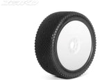 Jetko J-ZERO Assembled Glued Dish White Rim Ultra Soft RC Wheel & Tyre Set 1/8 Scale