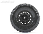 Jetko JKO1803CBMSGB 1/8 MT 3.8 EX-ROCKFORM/Claw Rim/Black/Medium Soft/Glued/Blted (2)