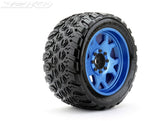Jetko XMT EX-King Cobra Claw Rim Metal Blue Medium Soft Assembled RC Wheel & Tyre Set 1/5 Scale