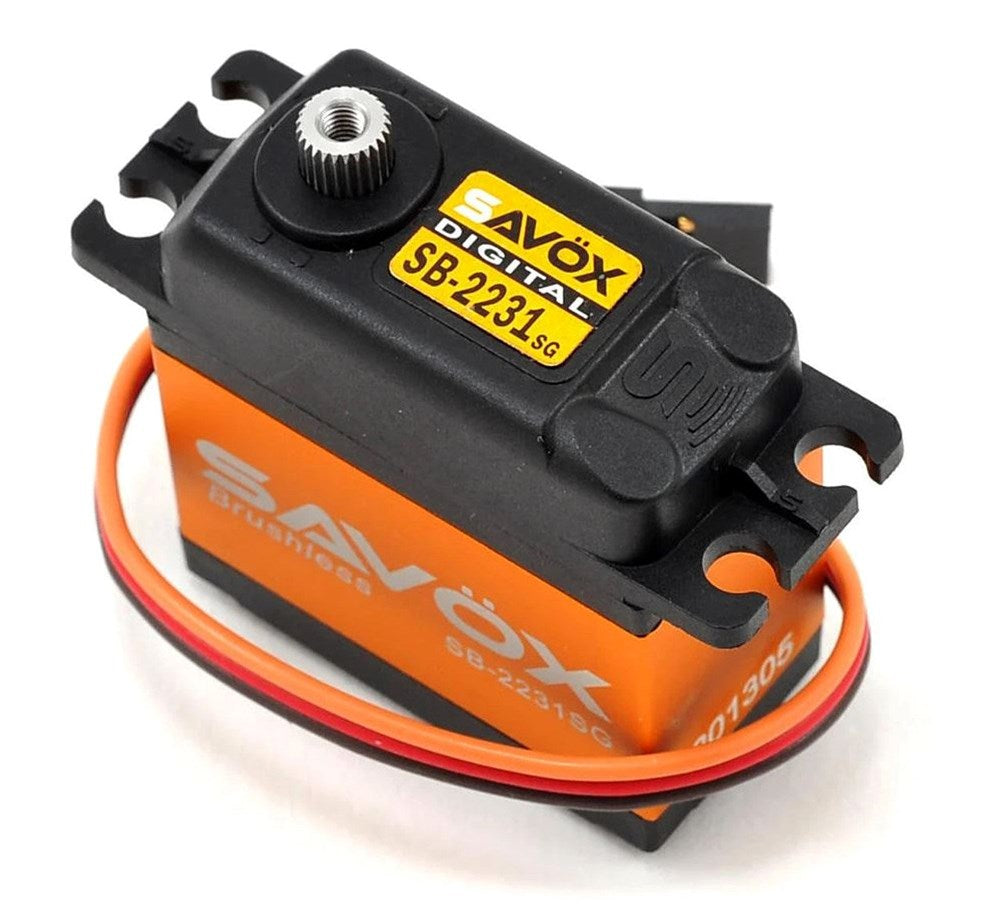 Savox SB-2231SG HV STD size 40kg/cm Digital Brushless Motor Servo 0.10sec 7.4V 84g 40.3x20.2x45.0mm (8347098743021)