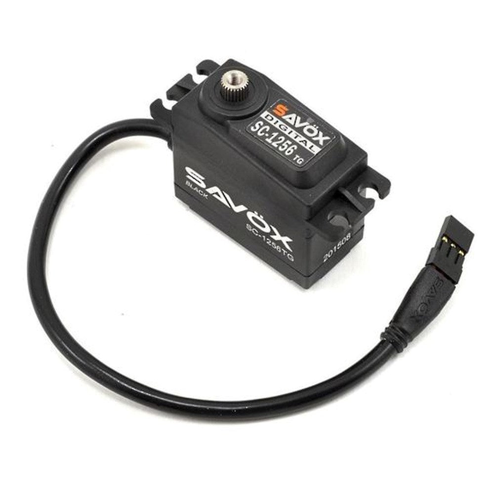 Savox SC-1256TG-BLACK BLACK STD size 20kg/cm Coreless Digital Servo 0.15 sec 6.0V 52.4g 40.3x20x37.2mm (8347099037933)