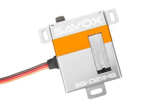 Savox SG-0211MG SG-0211MG Thin Glider Wing Servo 0.13sec 8kg @6v 29g 30x36x10mm