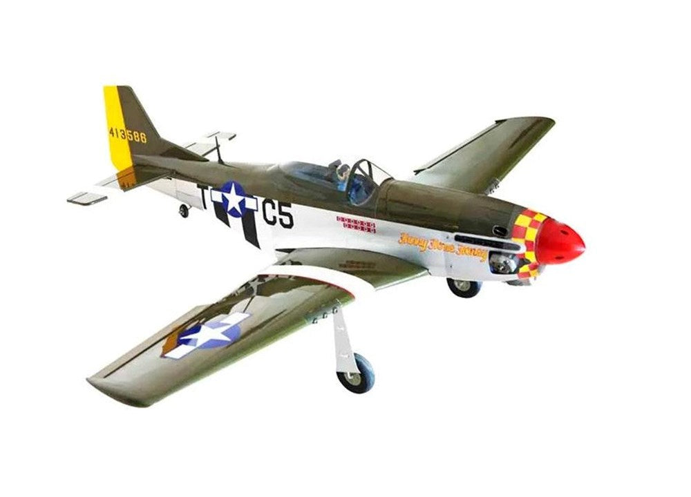 Seagull Models North American P-51D Mustang 56.3in Wingspan 10cc Electric Retracts ER-120 RC Aircraft Kit