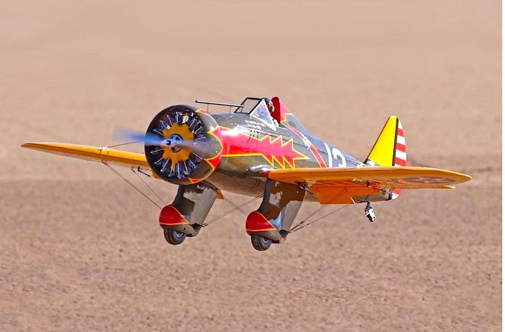 Seagull Models Pursuit Squadron P-26A Peashooter 71in 30cc RC Aircraft Kit