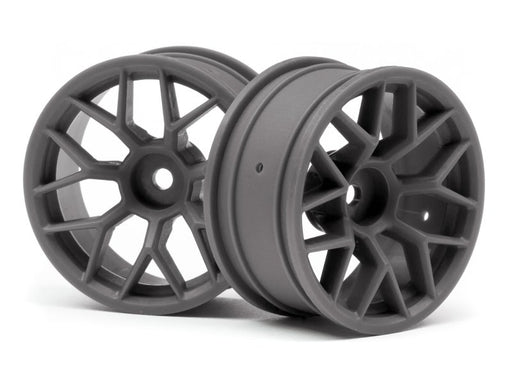 HPI Racing 112812 1/10 Wheels RTR 6mmOS Gunmetal (2) (8452820009197)
