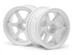 HPI Racing HRE C106 6mm Offset White Wheels 1/10 Scale RC Wheel