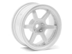 HPI Racing HRE C106 6mm Offset White Wheels 1/10 Scale RC Wheel (2)